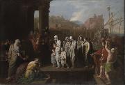 Benjamin West Agrippina Landing at Brundisium with the Ashes of Germanicus Sweden oil painting artist